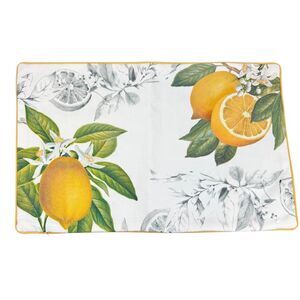 Williams Sonoma Meyer Lemon Pillow Cover Lumbar Botanical Recycled Polyester NEW